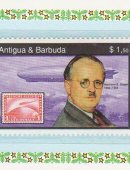 Weihnachtsbriefmarke / Karte aus -Antigua & Barbuda  (240) - Hamburg