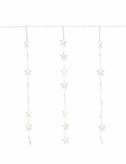 my home LED-Lichtervorhang Alevia, 40-flammig, LED-Vorhangleuchten Sterne, Fensterdekoration, Timer