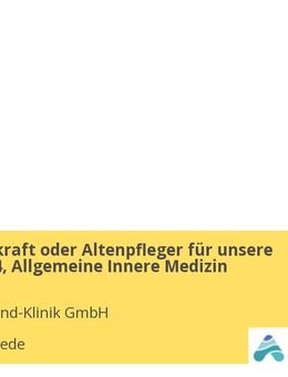 Pflegefachkraft oder Altenpfleger für unsere Station D34, Allgemeine Innere Medizin - Westerstede
