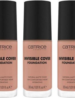 Catrice Foundation Invisible Cover Foundation, 3-tlg., mit langanhaltendem Finish
