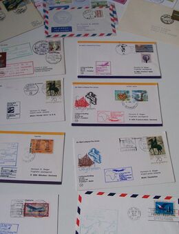 Briefmarken, Flugpostbelege, Luftpost, Erstflüge LH - Erftstadt