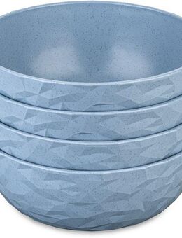 KOZIOL Schale CLUB BOWL, Kunststoff, (Set, 4-tlg), 700 ml, spülmaschinengeeignet, melaminfrei, CO² neutrale Produktion