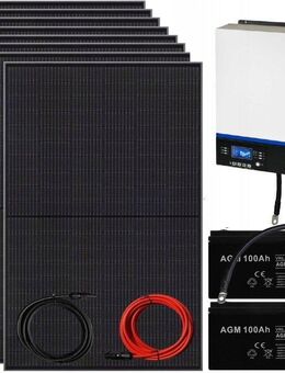 Solaranlage komplett Solarpaket 5000W Komplettpaket 5 KW 400Ah KONVERTER 230V - Wuppertal