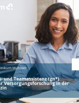 Direktions- und Teamassistenz (gn*) Institut für Versorgungsforschung in der Zahnmedizin - Münster