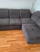 Wohnlandschaft aus Stoff mit Bettfunktion in 74613