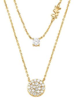 MICHAEL KORS Kette mit Anhänger Schmuck Geschenk Silber 925 Halsschmuck PREMIUM, mit Zirkonia (synth)