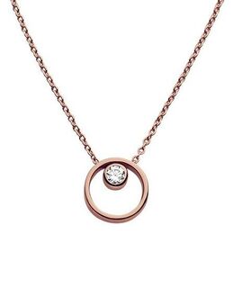 SKAGEN Kette mit Anhänger Schmuck Geschenk Edelstahl Halskette ELIN, mit Zirkonia (synth)