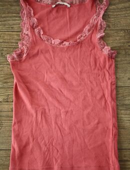 Rippenshirt Rippentop Shirt mit Spitze Trägershirt Trägerhemd M 38 - Neuenhagen (Berlin)