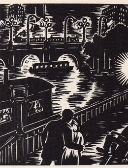 Frans Masereel , Hamburg - An der Alster ,M58 - Görlitz