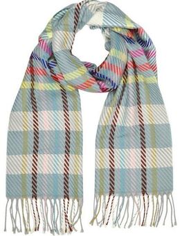 COLLEZIONE ALESSANDRO Wollschal Bright, (1-St), moderner Karoschal, Made in Italy