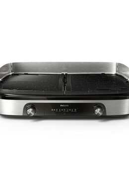 Philips Tischgrill HD6222/90 5000 Series, 2 Heizzonen, wendbare Platten, 2400 W, mit einstellbarer Temperatur u. Grillfläche von 1400 cm²
