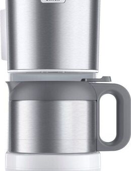 Braun Filterkaffeemaschine PurShine KF1505 WH mit Thermokanne, 1,2l Kaffeekanne, Papierfilter