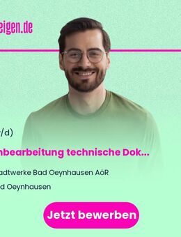 Sachbearbeitung technische Dokumentation / Geoinformation (w/m/d) - Bad Oeynhausen