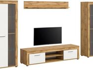 INOSIGN Wohnwand Aosta, Breite 310cm, best. aus: 2x Vitrine, Lowboard, Wandboard, Wohnwand, Kombination, Anbauwand, Möbel Set, Schrankwand, Möbel Kombi
