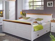 Komfortbett Scots in Weiß aus Kiefer Massivholz 160x200 cm - Pforzheim