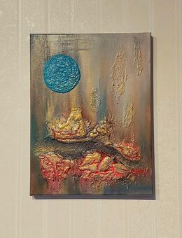 Acryl Abstrakt Gemälde strukturiert 3D auf Leinwand - Bremen