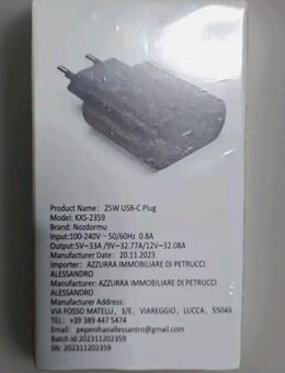 USBC Adapter Stecker Power Charging Plug Ladeadapter Steckdose - Neumünster