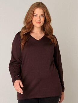 Base Level Curvy Strickpullover Anine mit V-Ausschnitt