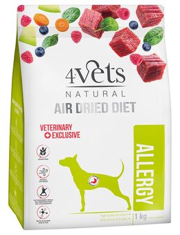4Vets Natural Allergy Hundetrockenfutter - Sparpaket: 2 x 1 kg