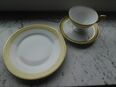 Kaffeegeschirr Hutschenreuther Hohenberg Porzellan Sammeltasse Gedeck weiß gelb gold Vintage Retro 25,- in 24944