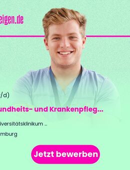 Gesundheits- und (Kinder-) Krankenpfleger:in / Pflegefachperson (all genders) für die Herz- und Gefäßstationen - Hamburg
