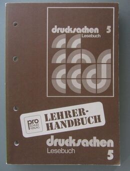 Drucksachen. Lesebuch für das 5.Schuljahr. Lehrerhandbuch (1974) - Münster