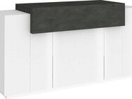 INOSIGN Kommode Coro, Kommode, Schrank, Kredenz, grifflos, 1 Klappe,3 Türen, Doppeltiefe Hochglanz Fronten, Breite 140