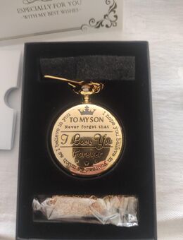 Taschenuhr mit Halskette und Karte - Kaiserslautern