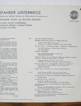 Autofahrer unterwegs-mit Rosemarie Isopp und Walter Niesner-Vinyl-LP,Amadeo,50/60er Jahre,Rar ! - Linnich