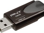USB 3.0 Typ A, Speicherstift 128GB PNY Turbo Attache 4 mit einer Datenübertragung von bis zu 120MBit/s, Windows Update 10 & 11 - 01-2024 - Fürth