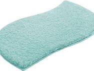 my home Badematte Merida, Badvorleger, Badezimmer Teppich, Höhe 32 mm, rutschhemmend beschichtet, fußbodenheizungsgeeignet, schnell trocknend, strapazierfähig, Kunstfaser, wellenförmig, Badteppich, Uni Farben, rechteckig, rund & als 2-tlg. Set erhältlich