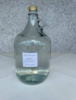 5 Liter Zwetschgenwasser selbst gebrannt bei Henninger in Flachslanden ca. 42% aus dem Jahr 1997 - Sachsen (Ansbach)
