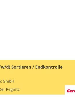 Meister (w/m/d) Sortieren / Endkontrolle - Lauf (Pegnitz)