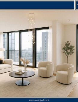 EDEN Erstbezug! Spektakuläre Fünf-Zimmer-Wohnung mit grandiosem Skylineblick - Frankfurt (Main)
