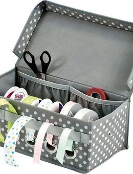 Zeller Present Aufbewahrungsbox, (Geschenkband-Organizer, aus Polyester
