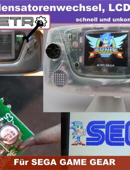Kondensatoren CAP-Wechsel SEGA GAME GEAR (IPS Display, Akku MOD) - Hainichen Zentrum