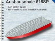 Bootsbauplan für eine Holz Motorboot Ausbauschale, Länge 616 cm, Anglerboot, Ruderboot zum Selbstbau - Berlin