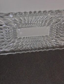 Glas Königskuchenplatte Stollenplatte Servierplatte Platte Pressglas 3,- - Flensburg