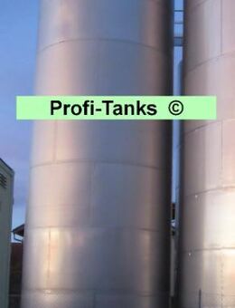 Edelstahltank gebraucht 106.000 L V²A Lebensmitteltank stehend Weintank Molketank Wassertank Rapsöltank Futtermitteltank - Nordhorn