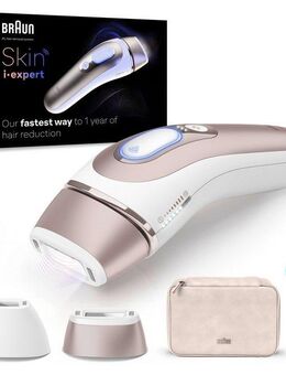 Braun IPL-Haarentferner Smart Skin i·expert PL7147, 2 Aufsätze für Gesicht & Körper, Venus Rasierer & Aufbewahrungstasche