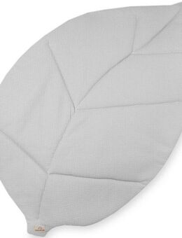 Krabbeldecke Blatt Waffelpiqué, Light grey, Julius Zöllner, Made in Germany