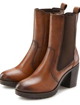 LASCANA Stiefelette aus Leder im Chelsea-Look, Stiefel, Boots