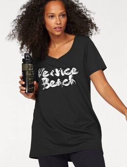 Venice Beach Longshirt Langarm, lockere Passform, mit Logodruck, herzförmiger Ausschnitt