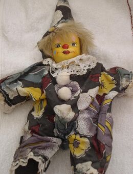 Clown Figur Puppe 27cm. - Friedrichsdorf
