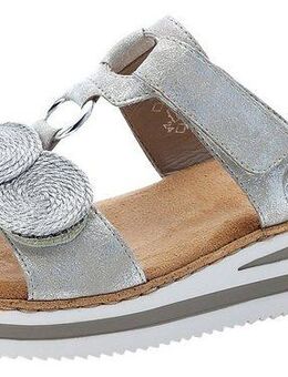 Rieker Pantolette, Keilabsatz, Sommerschuh, Schlappen für den Sommer