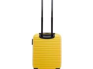 Premium Koffer Reisekoffer Kabinenkoffer mit Rippen ABS Kunststoff 34l gelb - Wuppertal