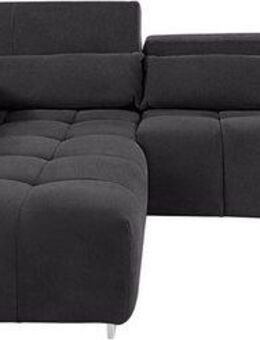 COTTA Ecksofa Orion L-Form, mit Kopfteilverstellung & 5 Nierenkissen
