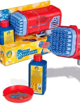 PUSTEFIX Seifenblasen Kanone Bubble Bazooka, mit LED-Licht