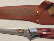Anglermesser mit Scheide inkl. Gravur Hecht - Osterode (Harz)