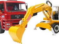 Bruder® Spielzeug-Kipper MAN TGA Kipper mit Bagger 39 cm (02751), Made in Europe